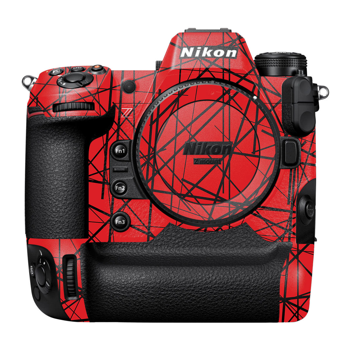 Textured Red Chaos Line Nikon Z9 Camera Skin