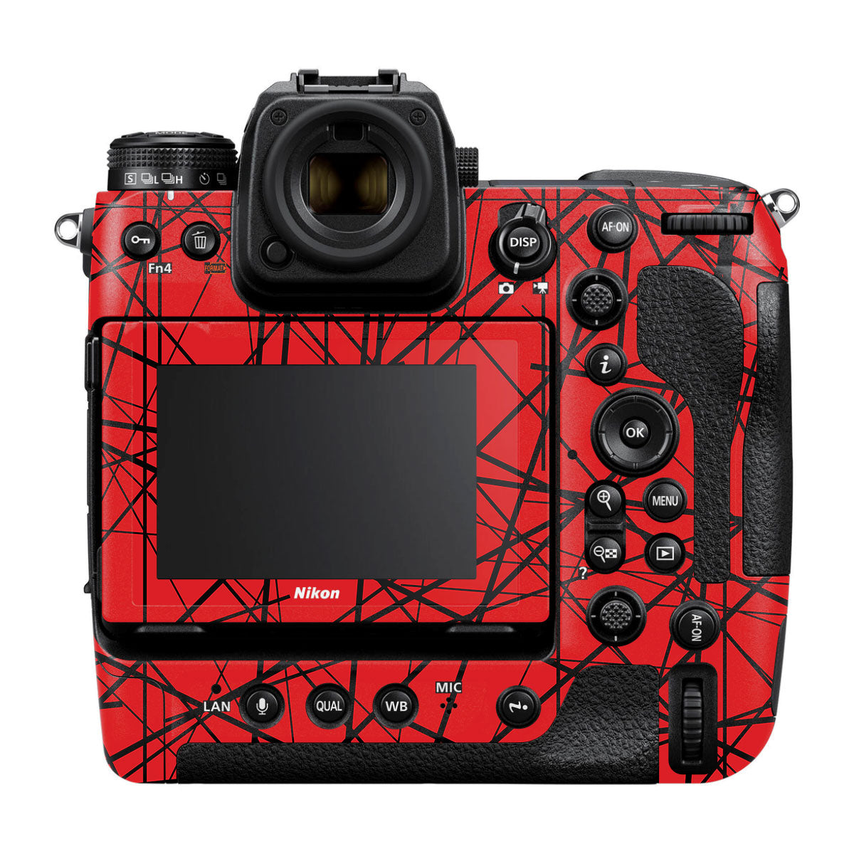 Textured Red Chaos Line Nikon Z9 Camera Skin