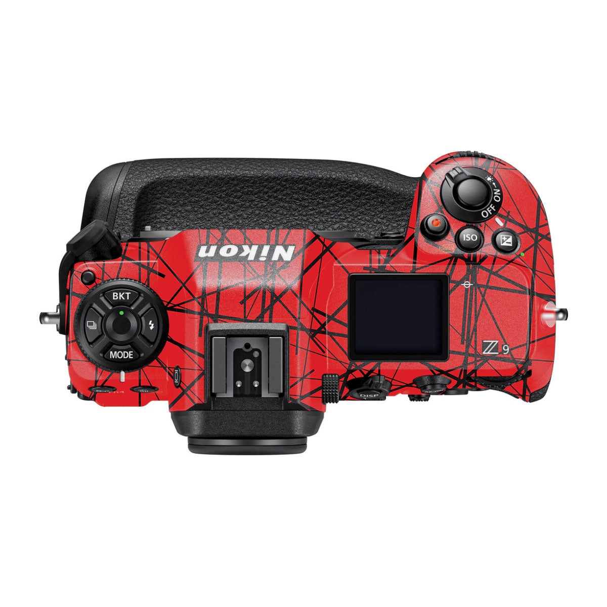 Textured Red Chaos Line Nikon Z9 Camera Skin