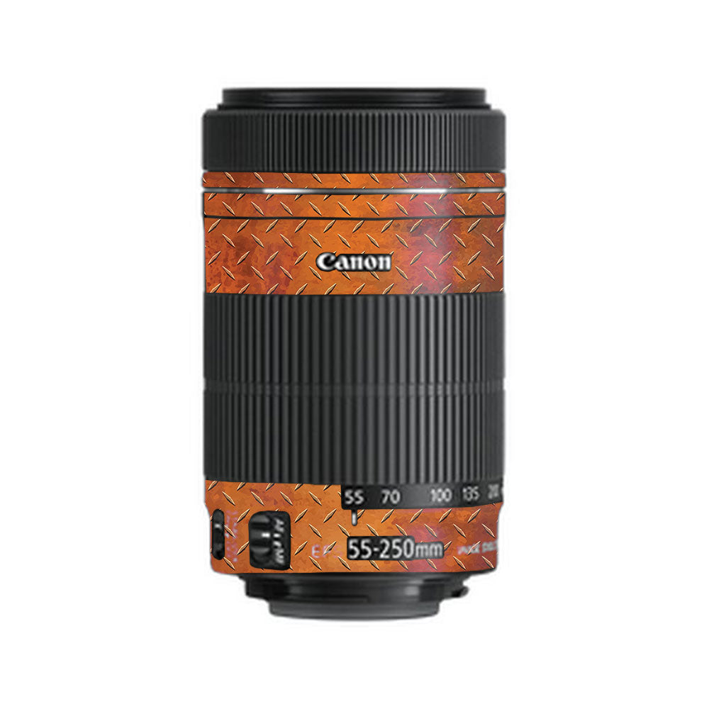 Textured Rust Forge Canon EF-S 55–250mm f/4–5.6 IS STM Camera Lens Skin