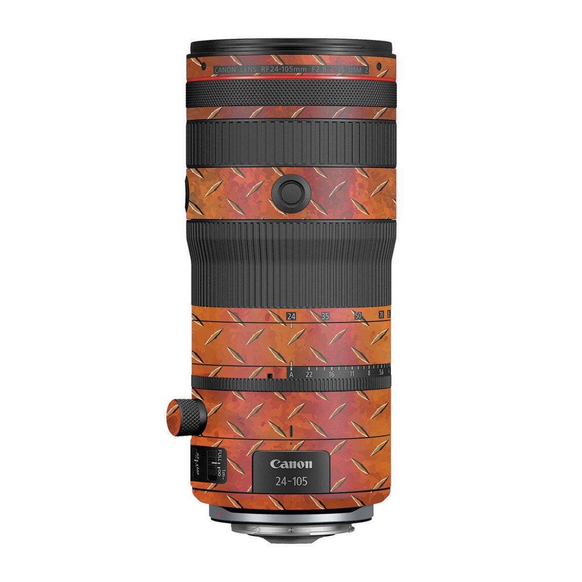 Textured Rust Forge Canon RF 24-105mm F/2.8 L IS USM Z Camera Lens Skin