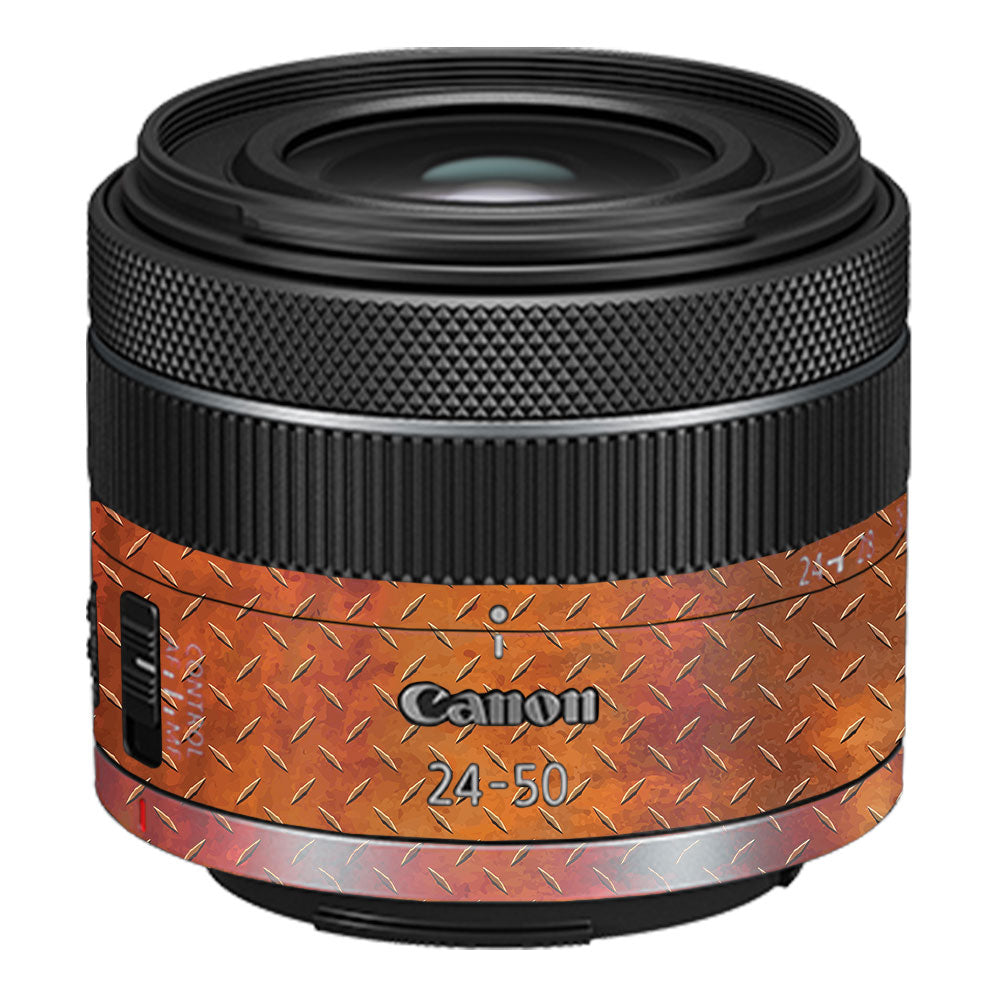 Textured Rust Forge Canon RF 24–50mm f/4.5–6.3 IS STM Camera Lens Skin