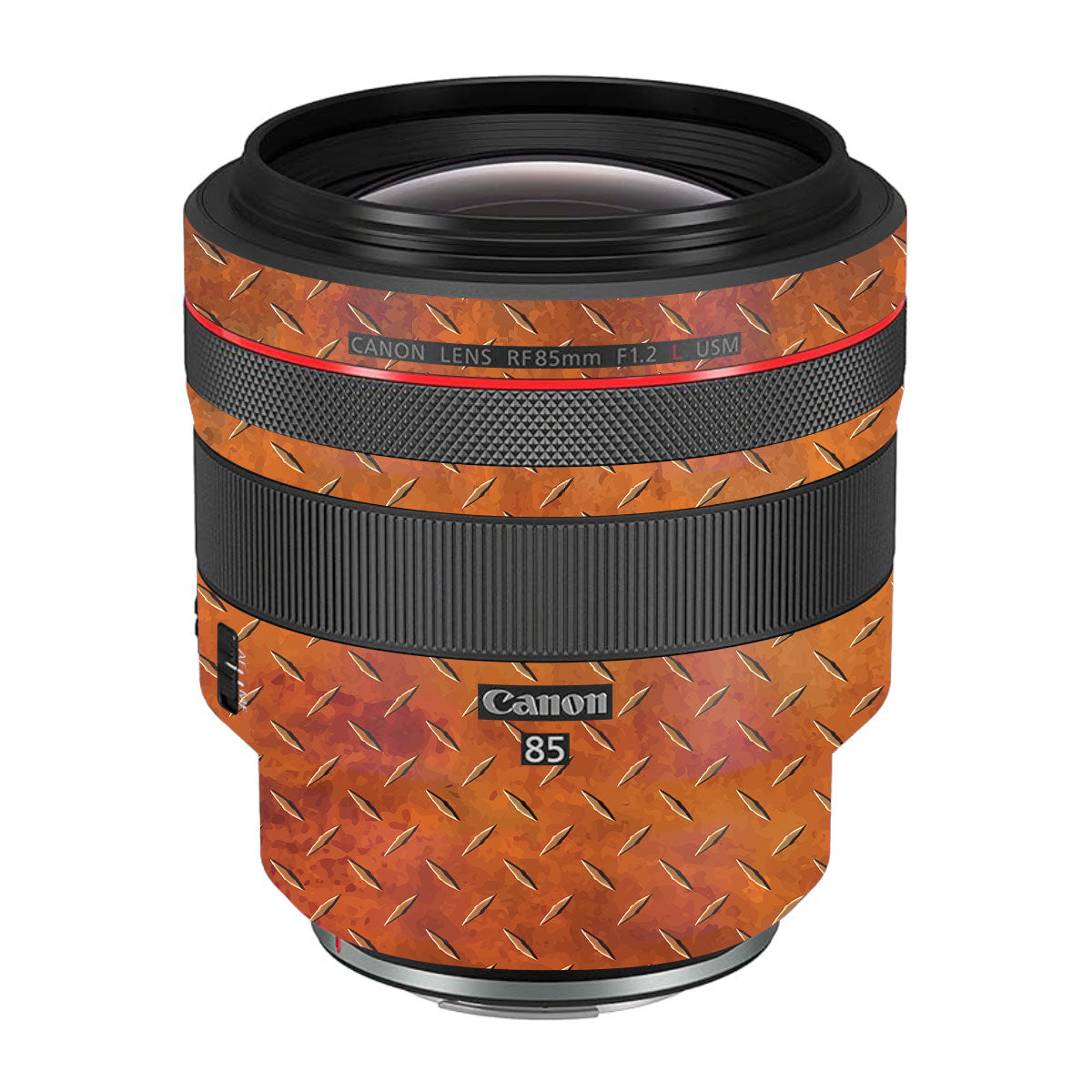 Textured Rust Forge Canon RF 85mm F/1.2L USM Camera Lens Skin