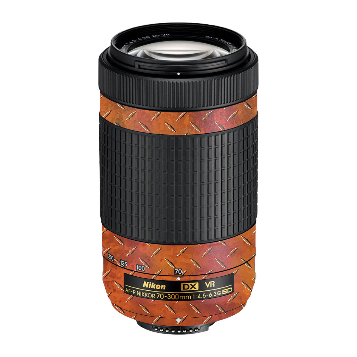 Textured Rust Forge Nikon AF-P Nikkor 70-300mm F/4.5-6.3G ED VR Camera Lens Skin