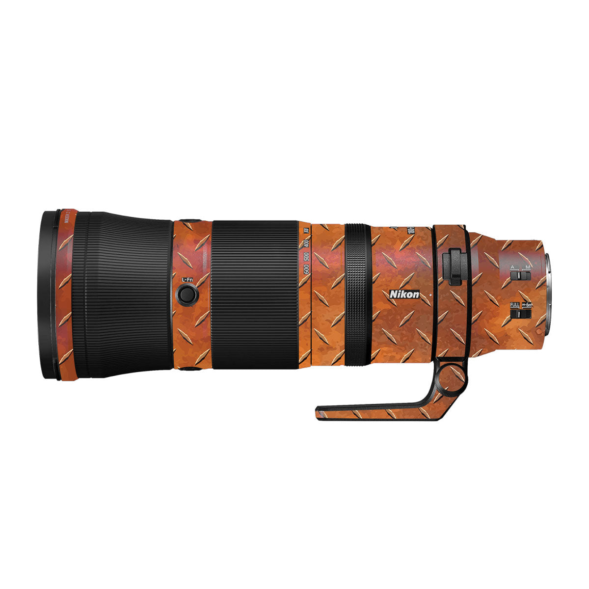 Textured Rust Forge Nikon Nikkor Z 180-600mm F/5.6-6.3 VR Camera Lens Skin