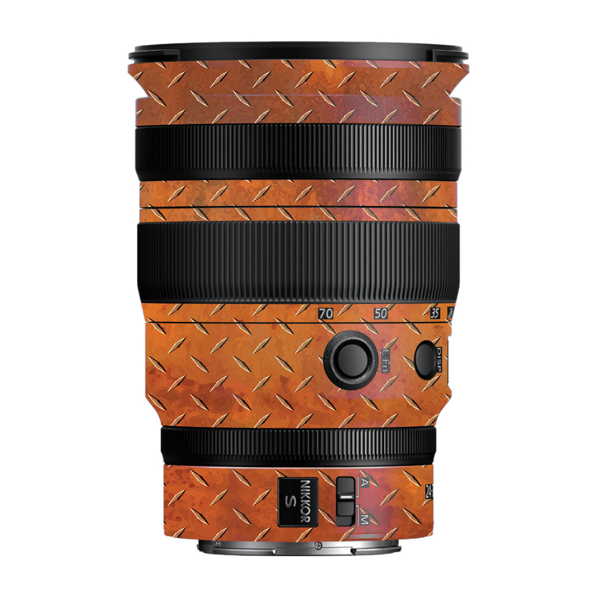 Textured Rust Forge Nikon Nikkor Z 24-70MM F/2.8 S Camera Lens Skin