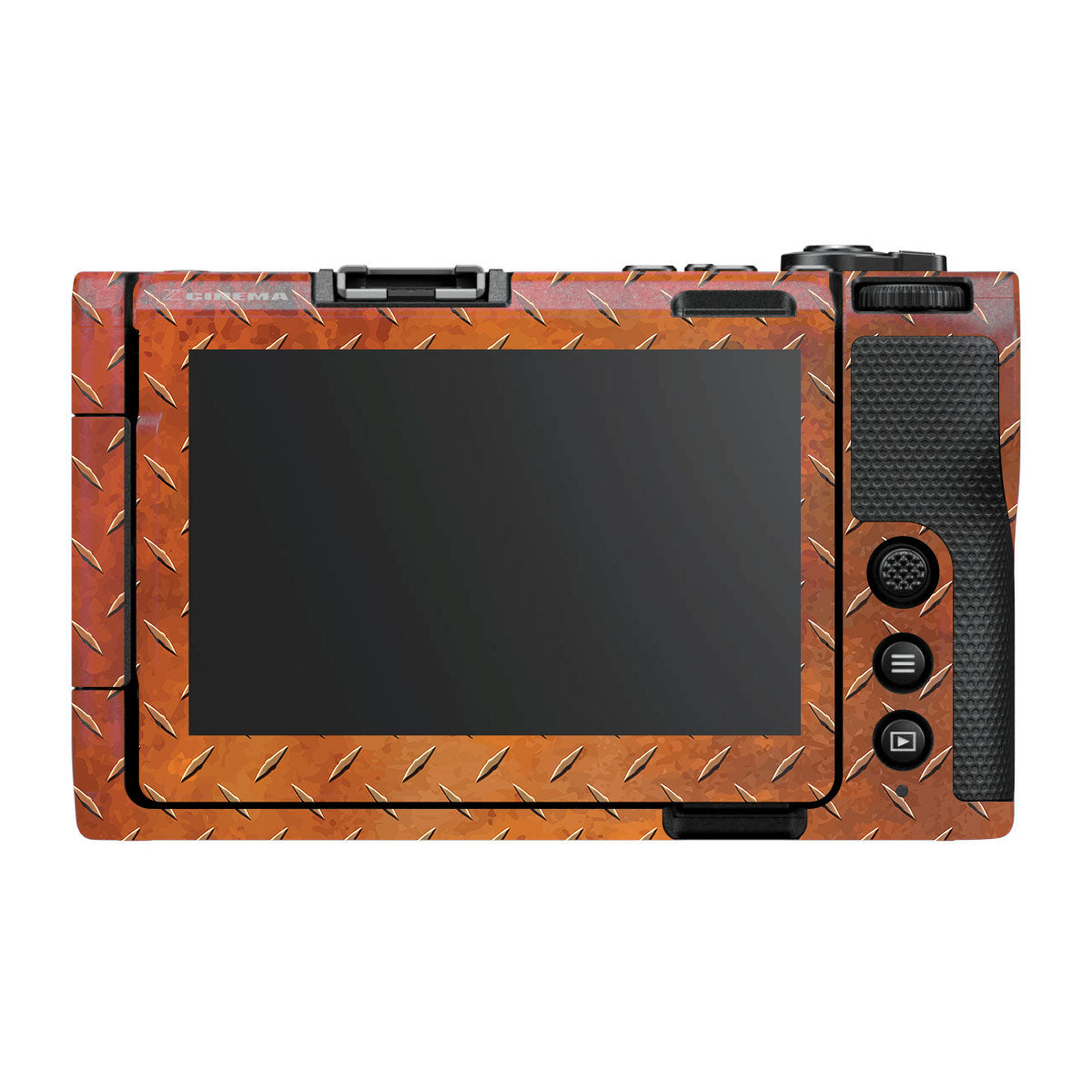 Textured Rust Forge Nikon ZR Camera Skin