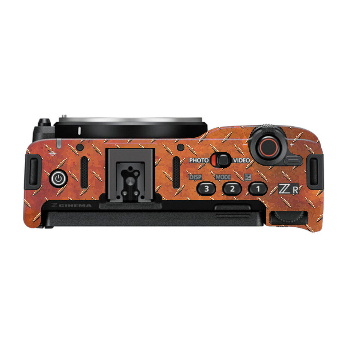 Textured Rust Forge Nikon ZR Camera Skin