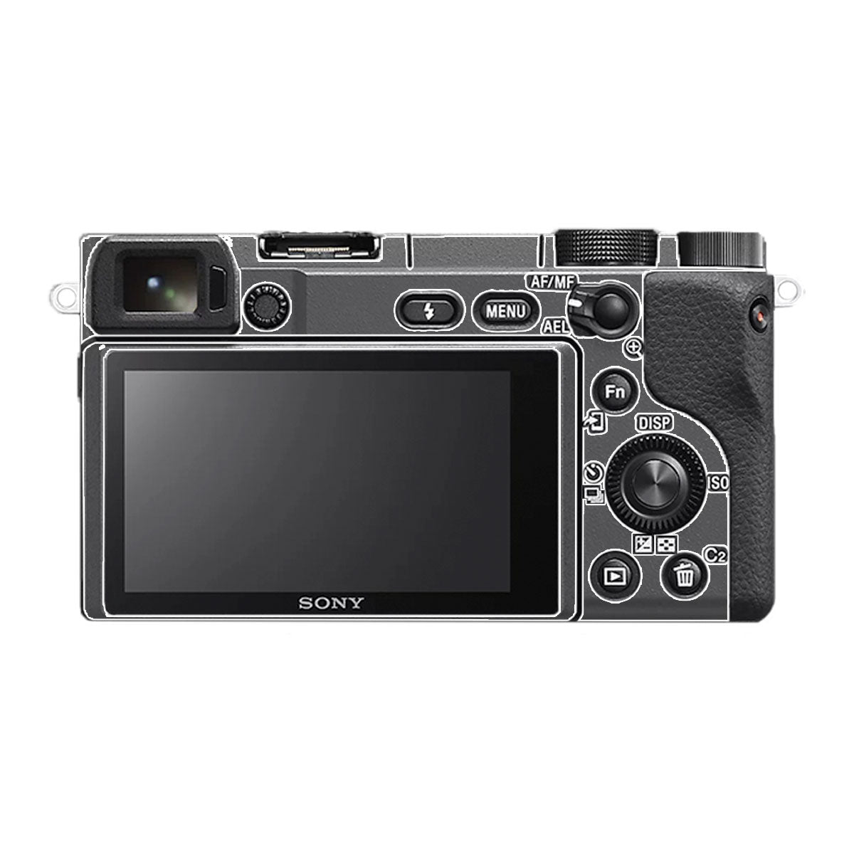Transparent Sony A6400 Camera Skin