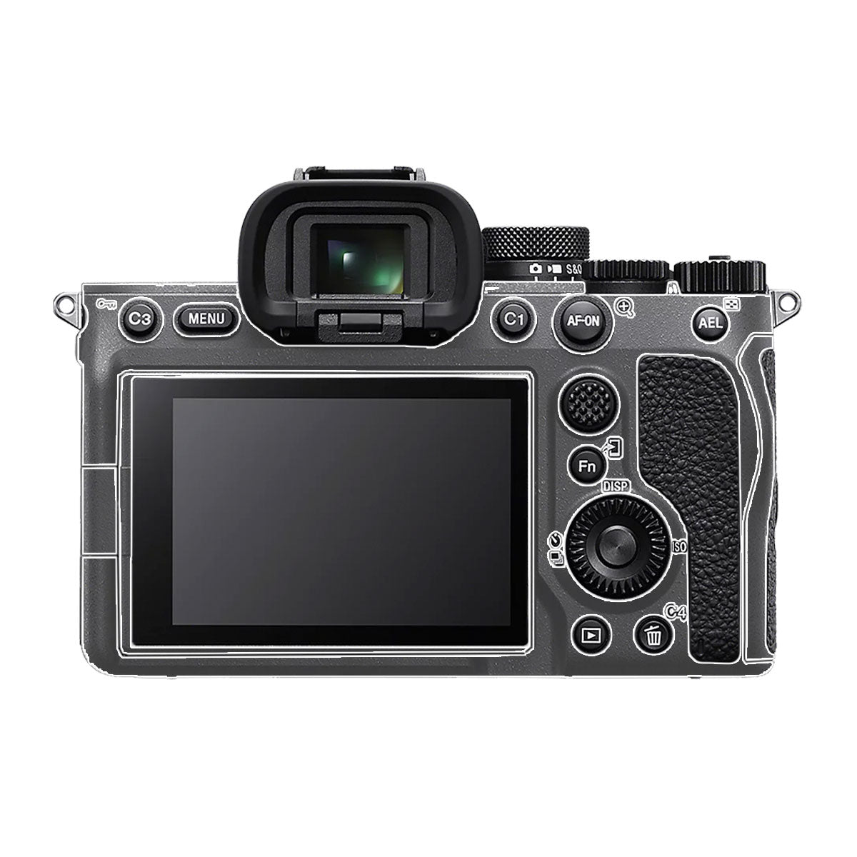 Transparent Sony A7MIV Camera Skin