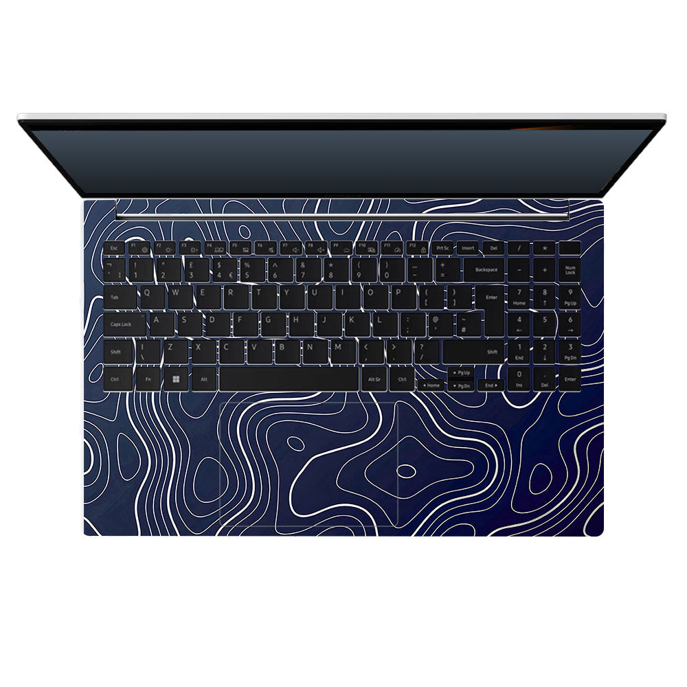 Fluid Lines Design Samsung Galaxy Book 4 15.6 3D Laptop Skin