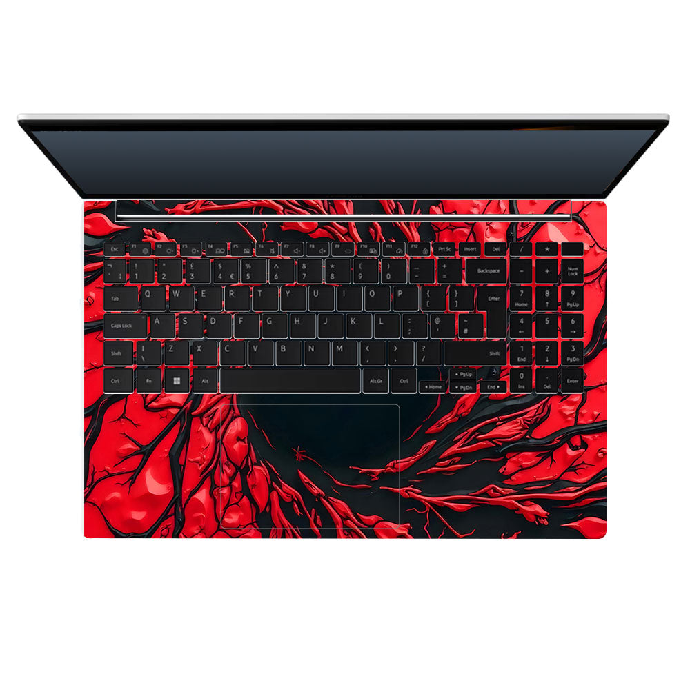 Spiderman Web Red Samsung Galaxy Book 4 15.6 3D Laptop Skin