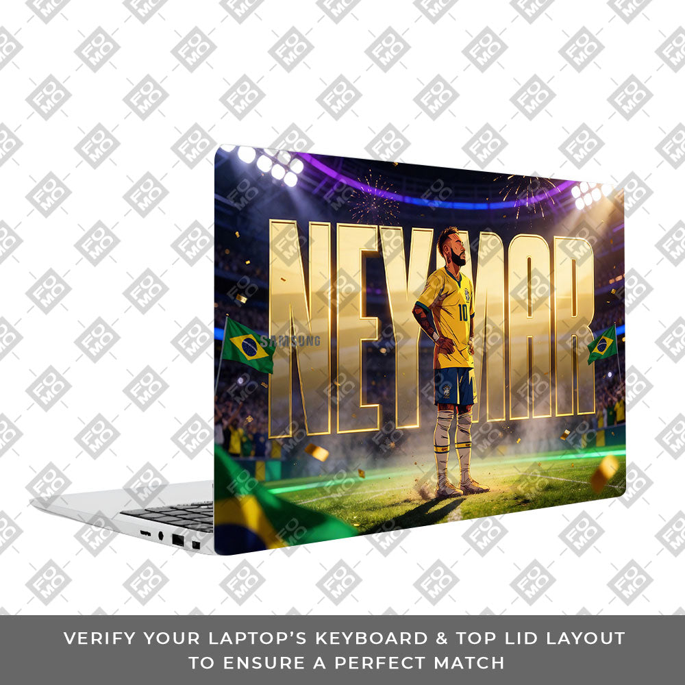 Neymar Golden Aura Samsung Galaxy Book 4 15.6 3D Laptop Skin