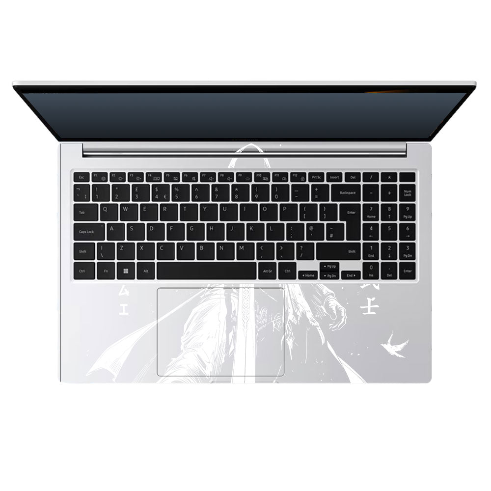 Transparent Ghost Samurai Samsung Galaxy Book 4 15.6 Laptop Skin