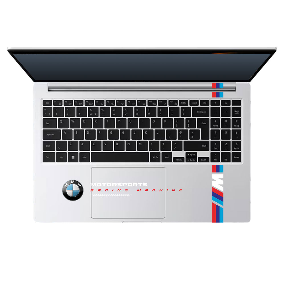 Transparent BMW Racing Graphic Samsung Galaxy Book 4 15.6 Laptop Skin