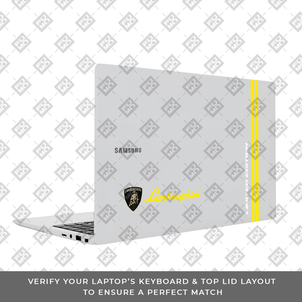 Transparent Lamborghini Limited Edition Samsung Galaxy Book 4 15.6 Laptop Skin