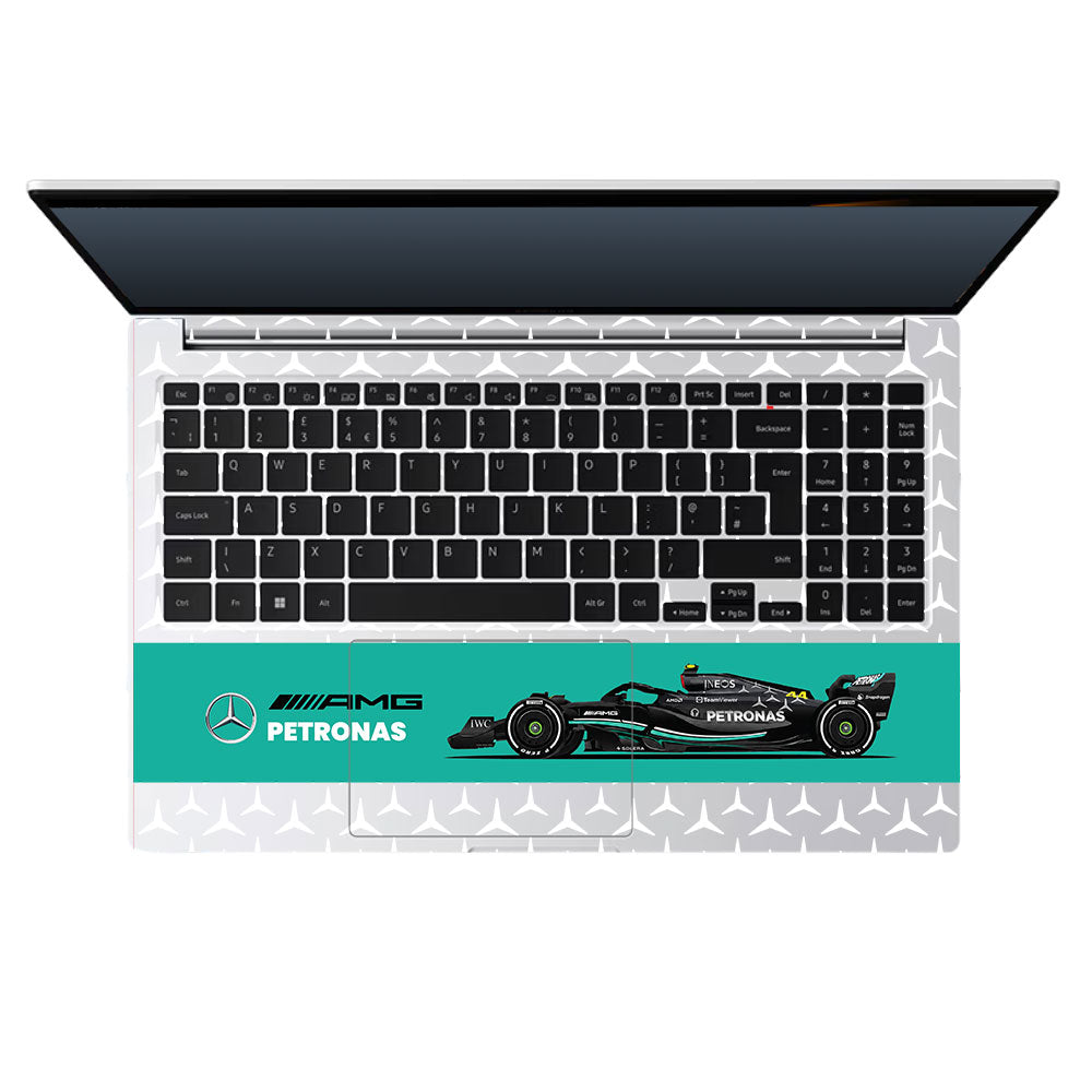 Transparent Mercedes AMG F1 Samsung Galaxy Book 4 15.6 Laptop Skin