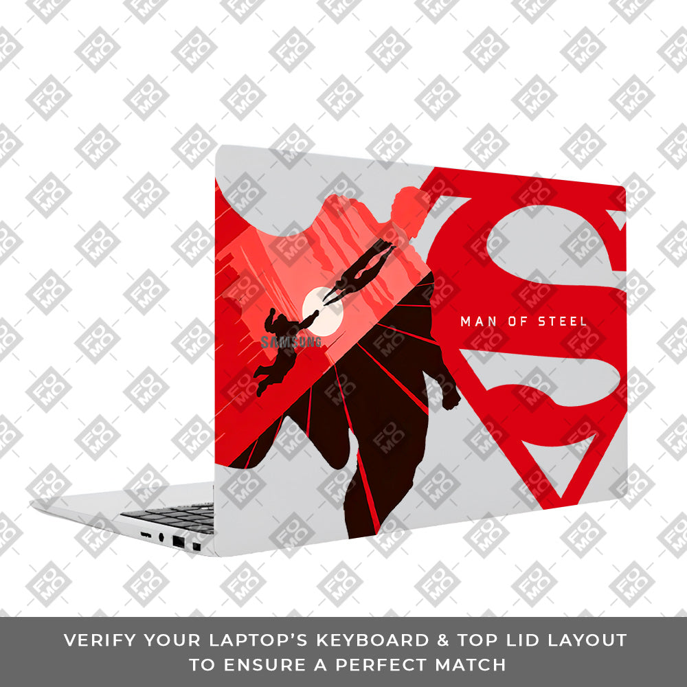Transparent Man of Steel Samsung Galaxy Book 4 15.6 Laptop Skin