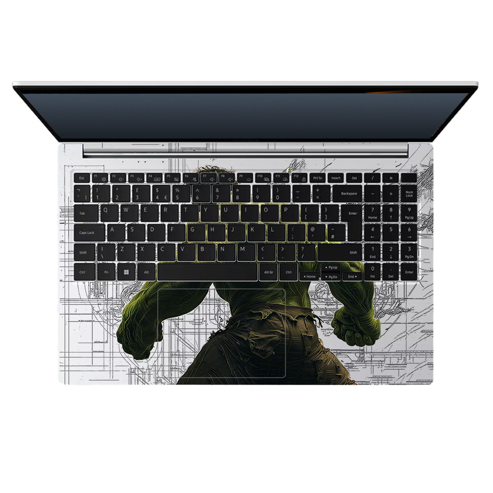 Transparent Hulk Smash Samsung Galaxy Book 4 15.6 Laptop Skin
