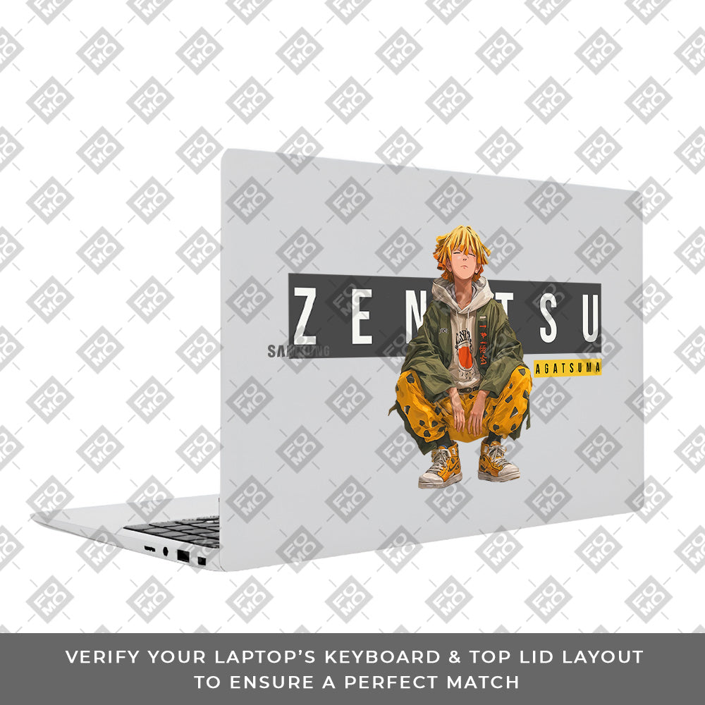 Transparent Zenitsu Agatsuma Samsung Galaxy Book 4 15.6 Laptop Skin