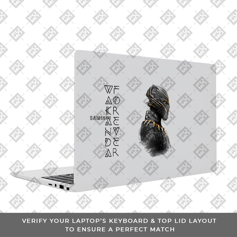Transparent Wakanda Forever Samsung Galaxy Book 4 15.6 Laptop Skin