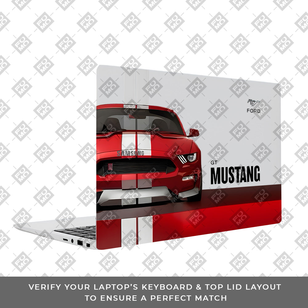 Transparent Mustang Power Samsung Galaxy Book 4 15.6 Laptop Skin