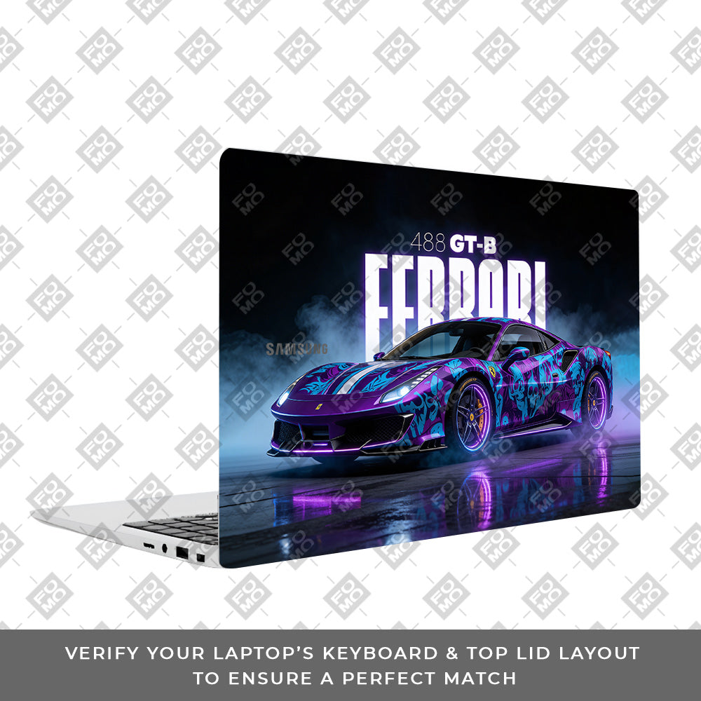 Psycho Drive Ferrari 488 Samsung Galaxy Book 4 15.6 Laptop Skin