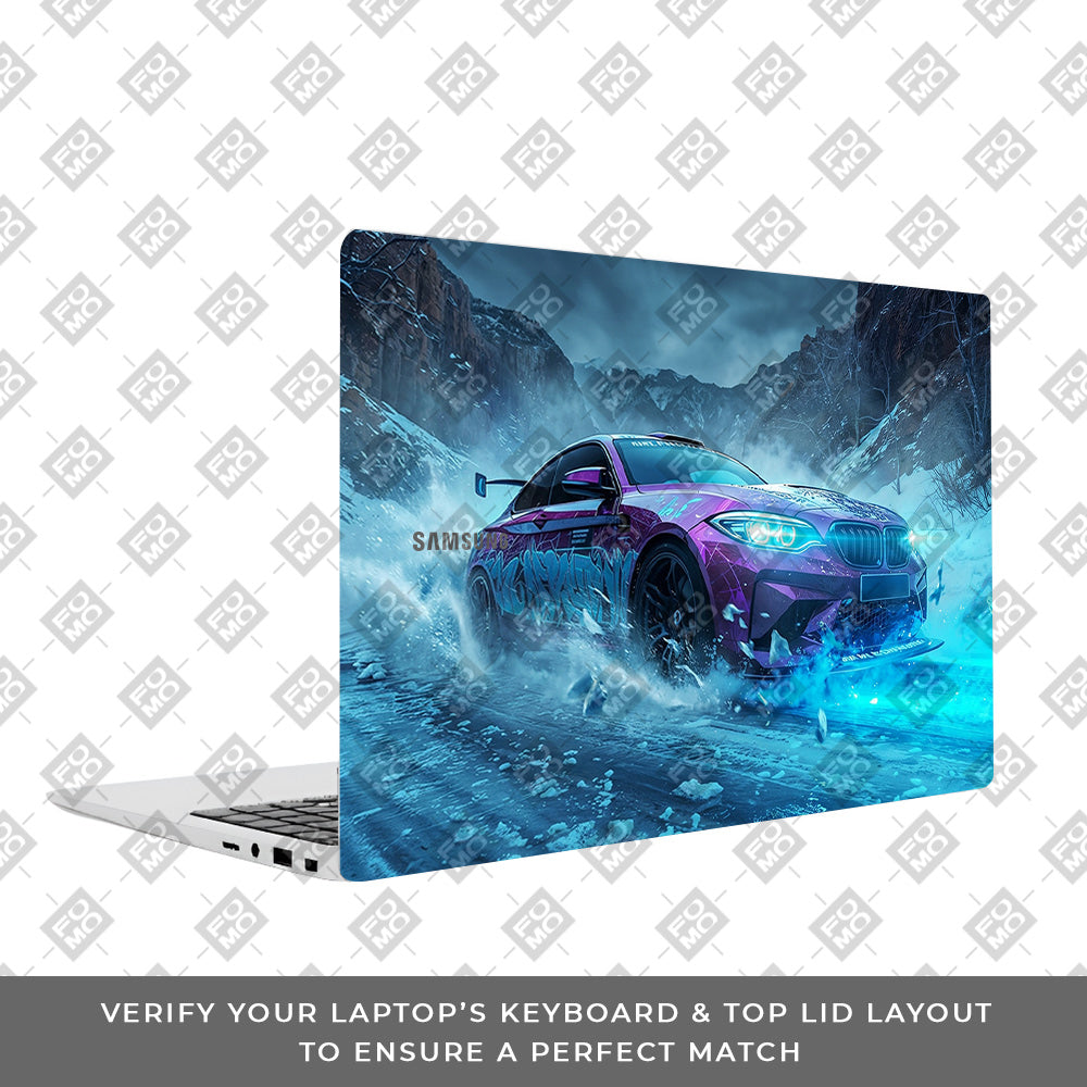 BMW Neon Drift Samsung Galaxy Book 4 15.6 Laptop Skin