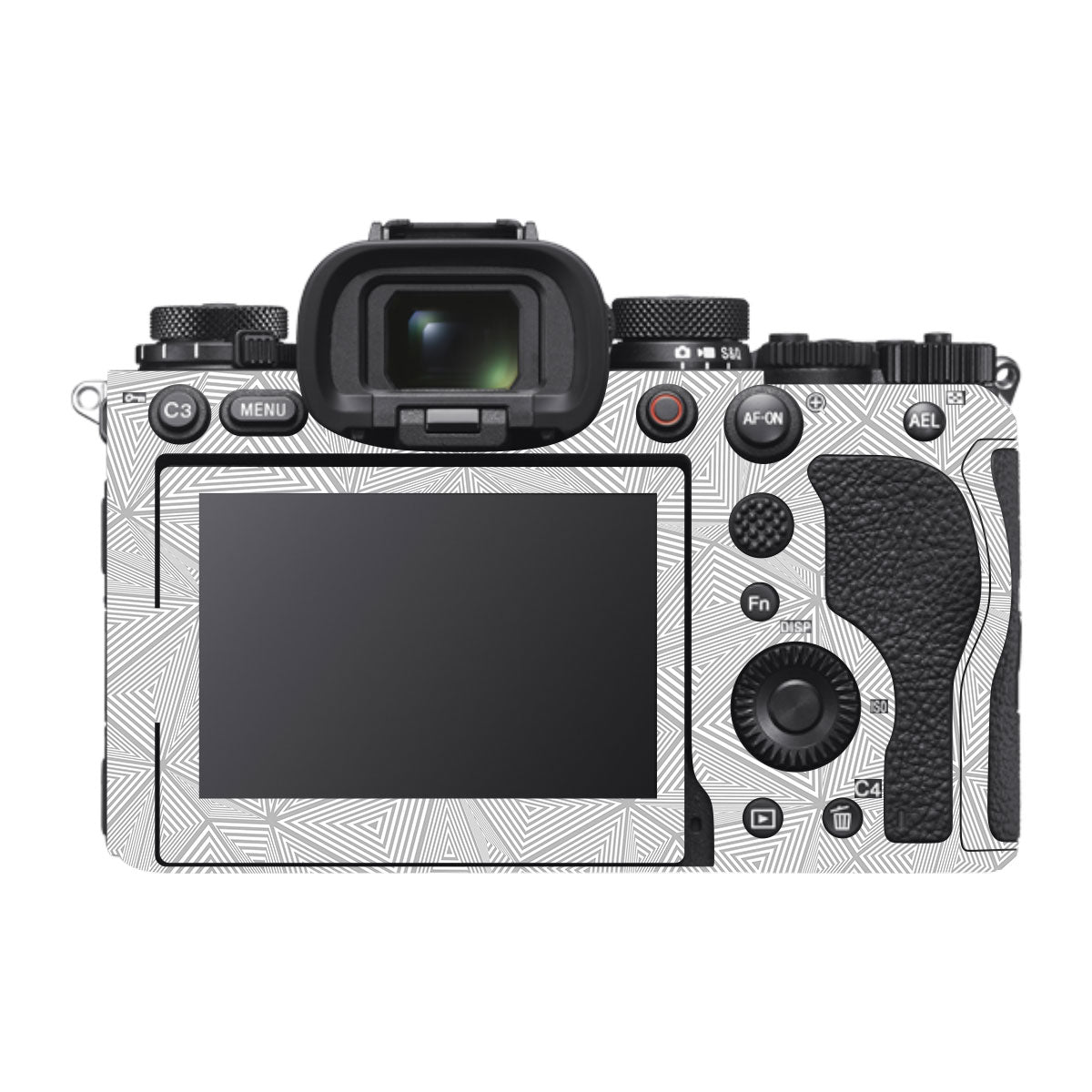 Textured Silver Prism Geometric Sony A1 Mark II Camera Skin