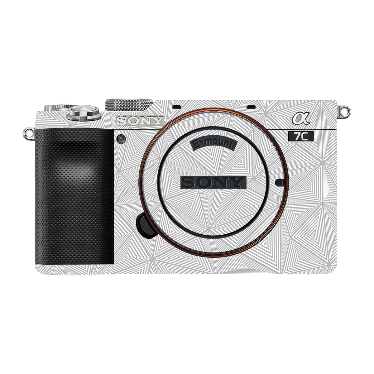 Textured Silver Prism Geometric Sony A7 C Camera Skin