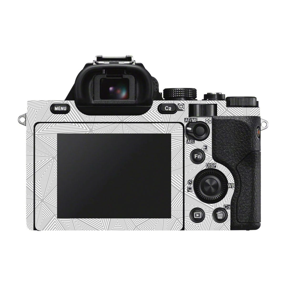Textured Silver Prism Geometric Sony A7 V Camera Skin