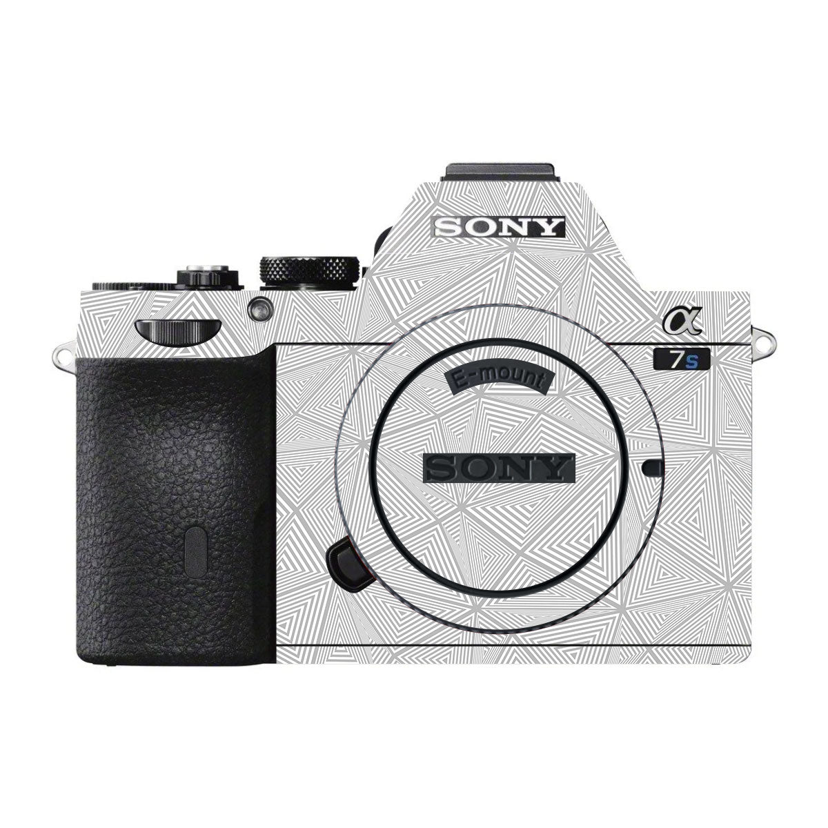 Textured Silver Prism Geometric Sony A7 V Camera Skin