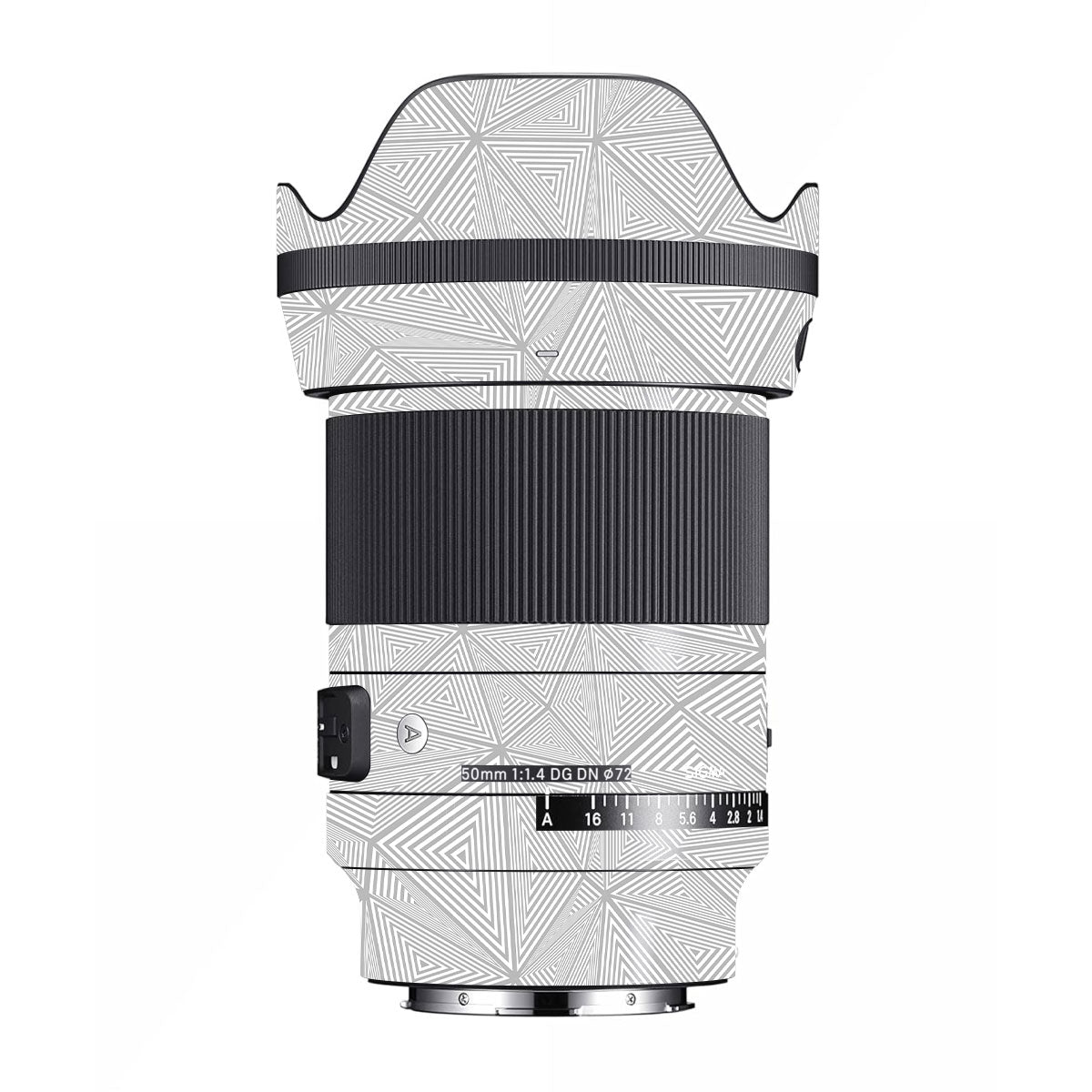 Textured Silver Prism Geometric Sigma 50mm F/1.2 DG DN Sony E Camera Lens Skin
