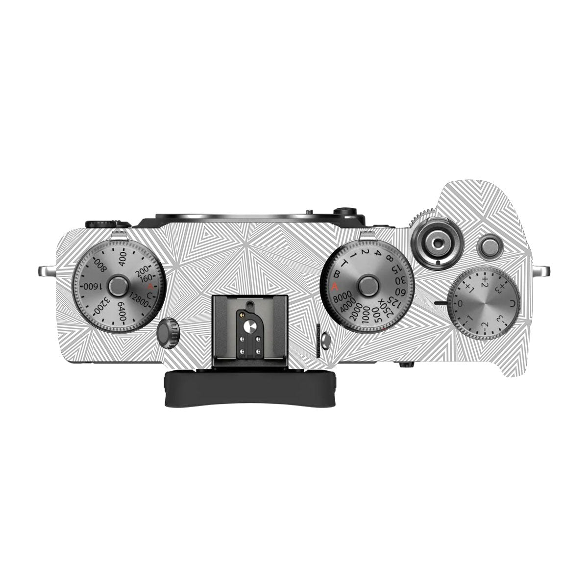 Textured Silver Prism Geometric FujiFilm X-T4 Camera Skin
