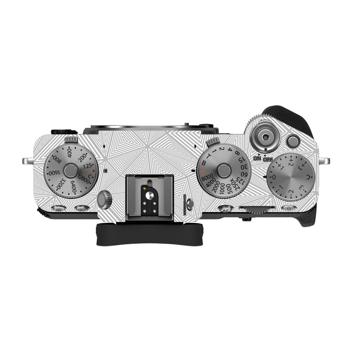 Textured Silver Prism Geometric FujiFilm X-T5 Camera Skin