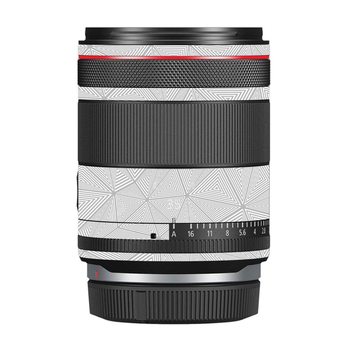 Textured Silver Prism Geometric Canon RF 35mm F/1.4 VCM Camera Lens Skin
