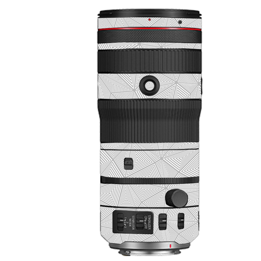 Textured Silver Prism Geometric Canon RF 70Ð200mm f/2.8 L IS USM Camera Lens Skin