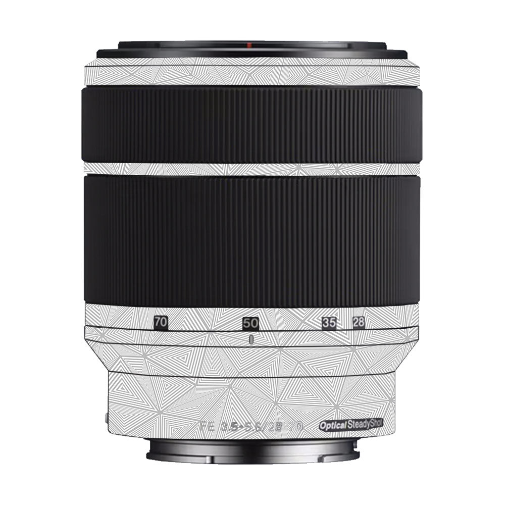 Textured Silver Prism Geometric Sony FE 28-60mm F/4-5.6 Camera Lens Skin