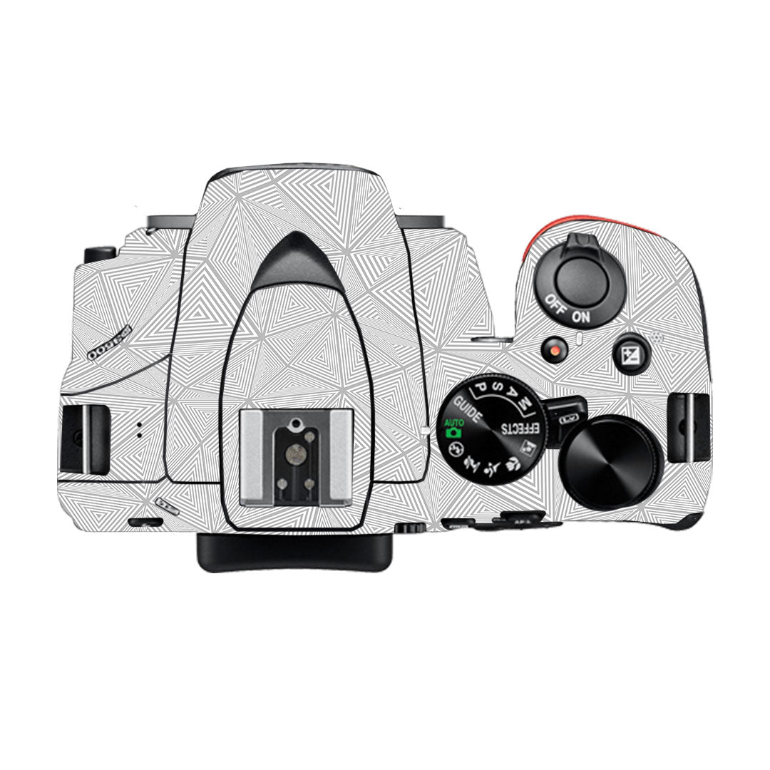 Textured Silver Prism Geometric Nikon D3500 Camera Skin