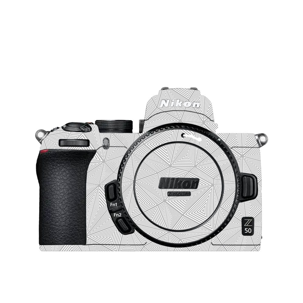 Textured Silver Prism Geometric Nikon Z50 Camera Skin