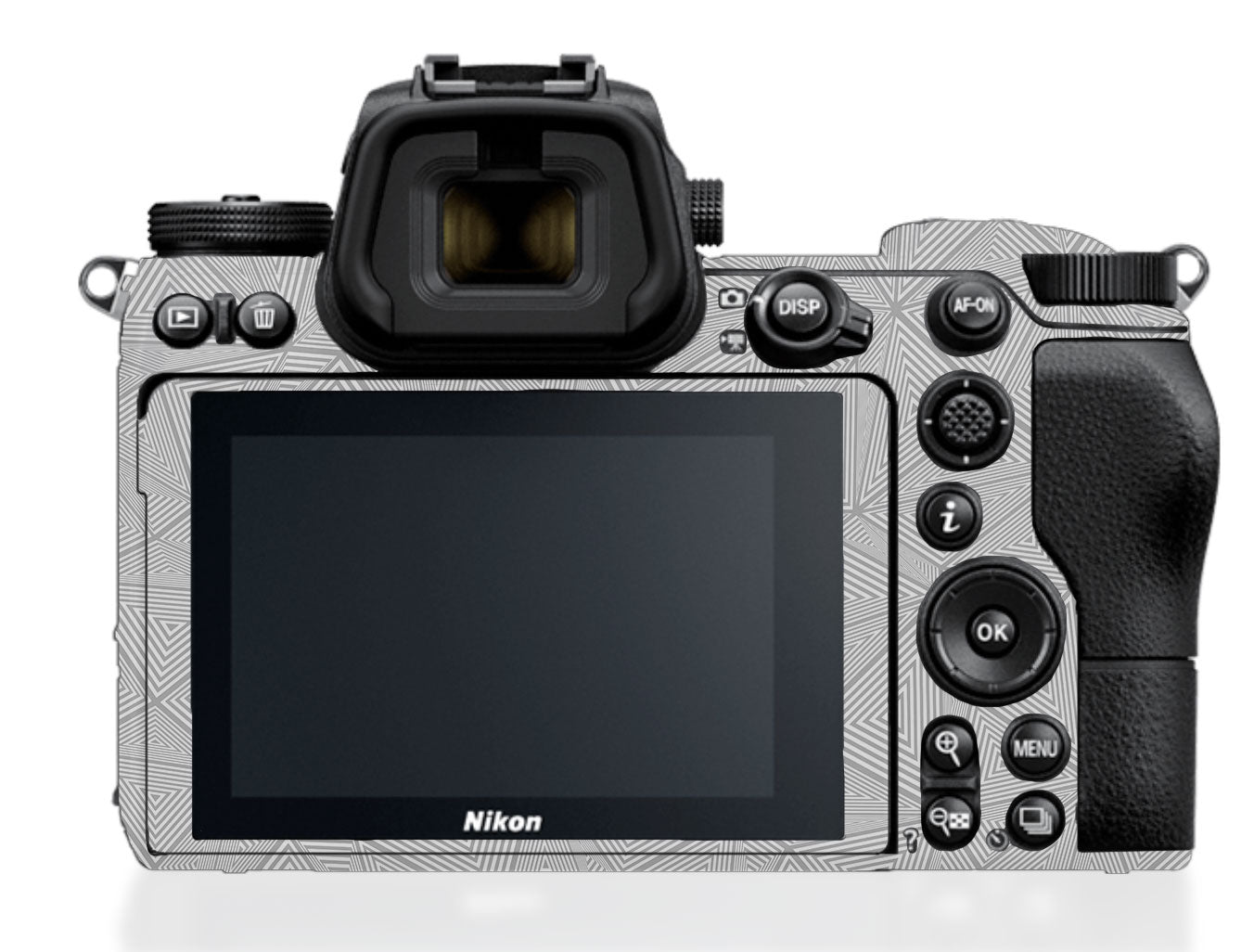 Textured Silver Prism Geometric Nikon Z6 III Camera Skin