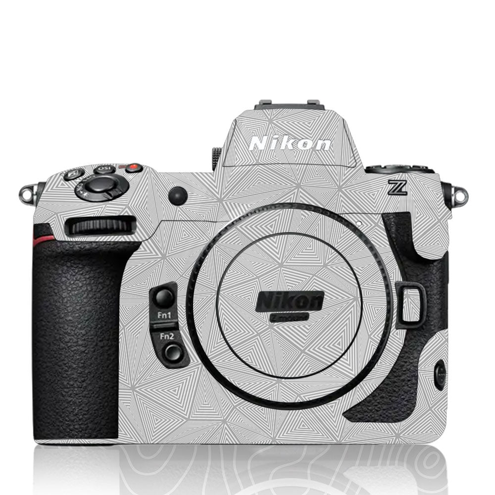 Textured Silver Prism Geometric Nikon Z8 Camera Skin