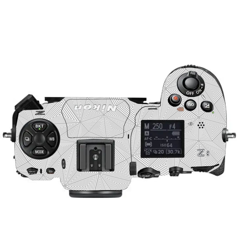 Textured Silver Prism Geometric Nikon Z8 Camera Skin