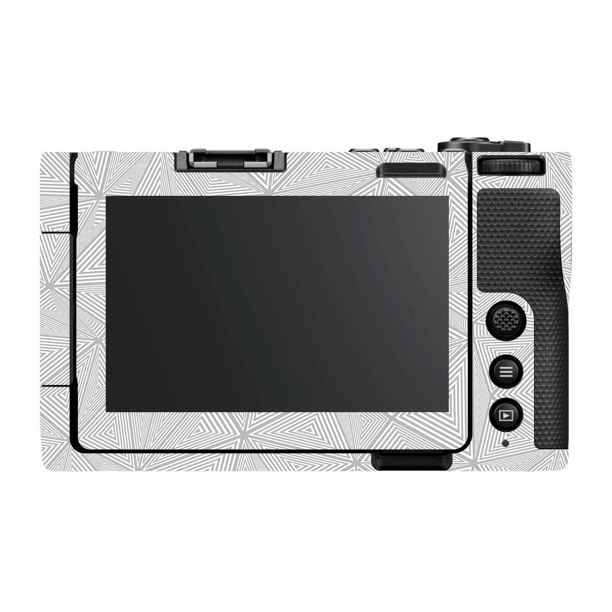 Textured Silver Prism Geometric Nikon ZR Camera Skin