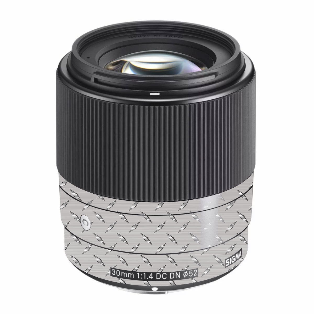 Textured Silver Tread Sigma 30mm F/1.4 DC DN Sony E Camera Lens Skin