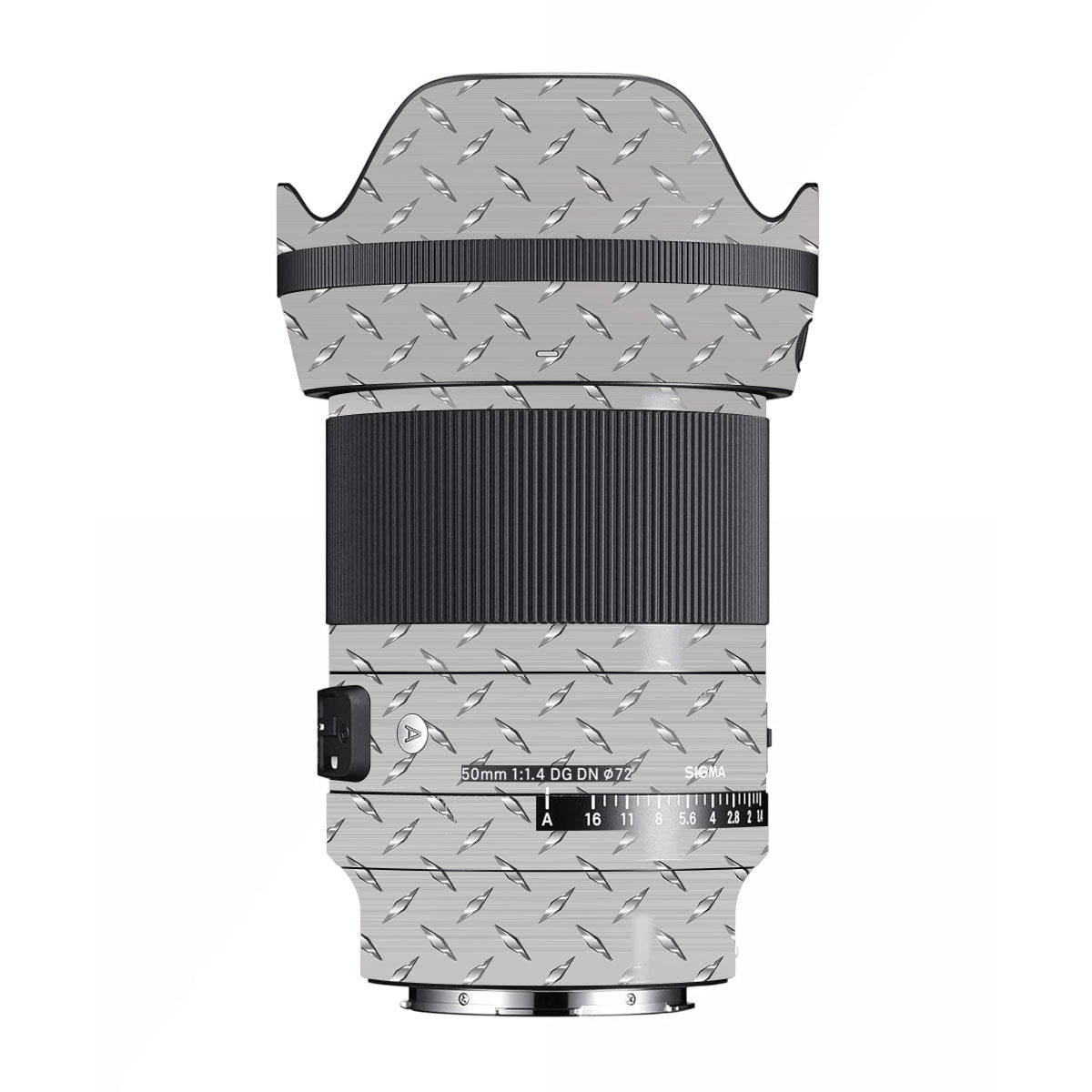 Textured Silver Tread Sigma 50mm F/1.4 DG DN Art Sony E Camera Lens Skin