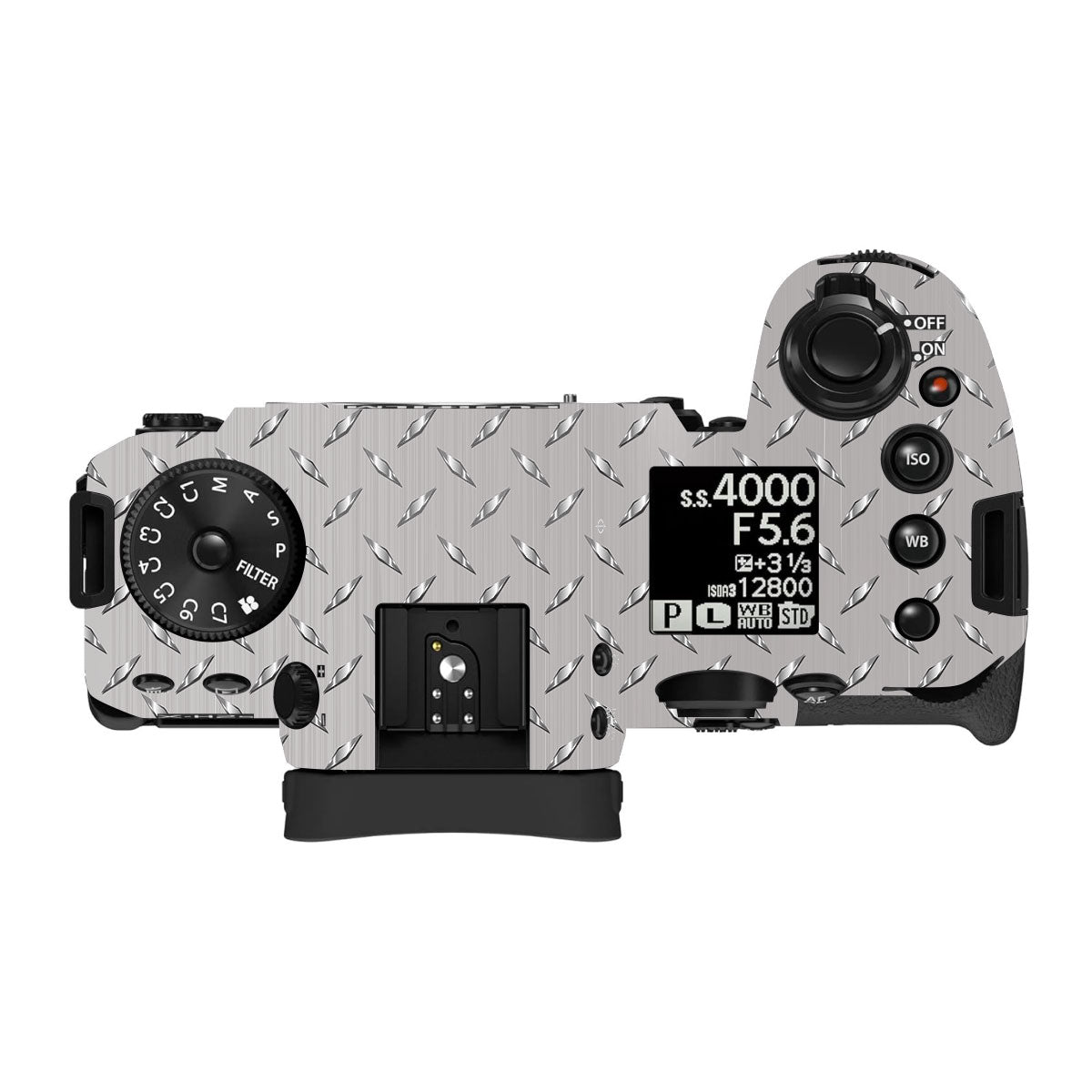 Textured Silver Tread Fujifilm X-H2S Camera Skin
