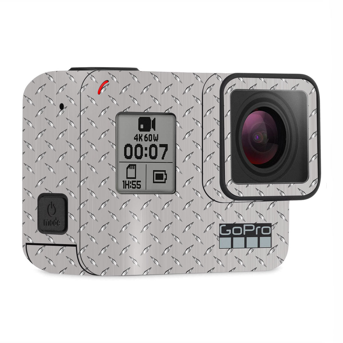 Textured Silver Tread GoPro Hero 7 Camera Skin
