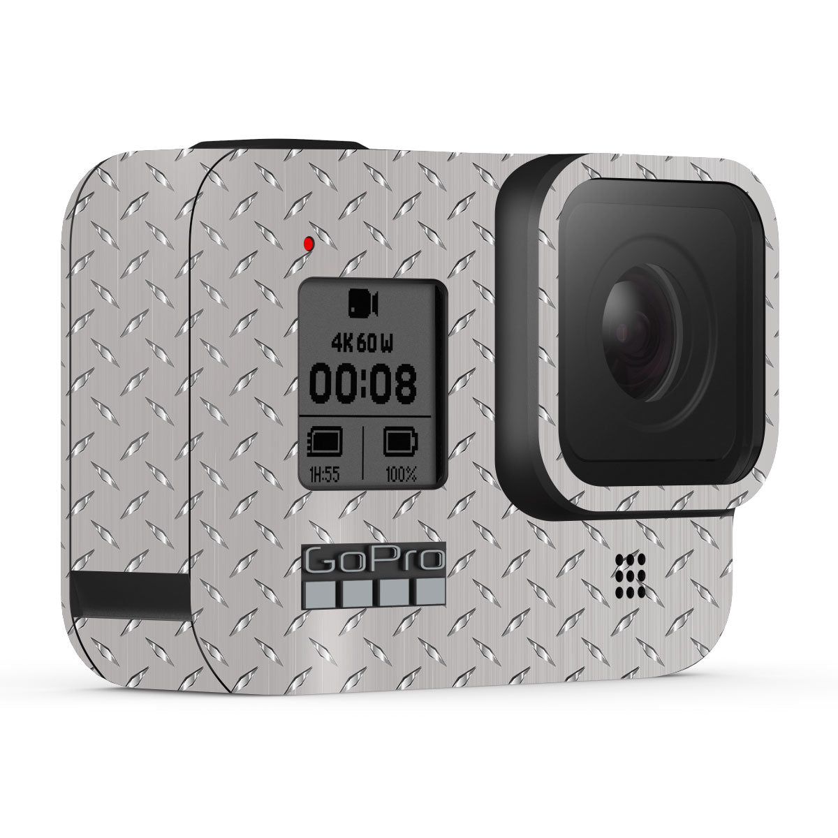 Textured Silver Tread GoPro Hero 8 Camera Skin