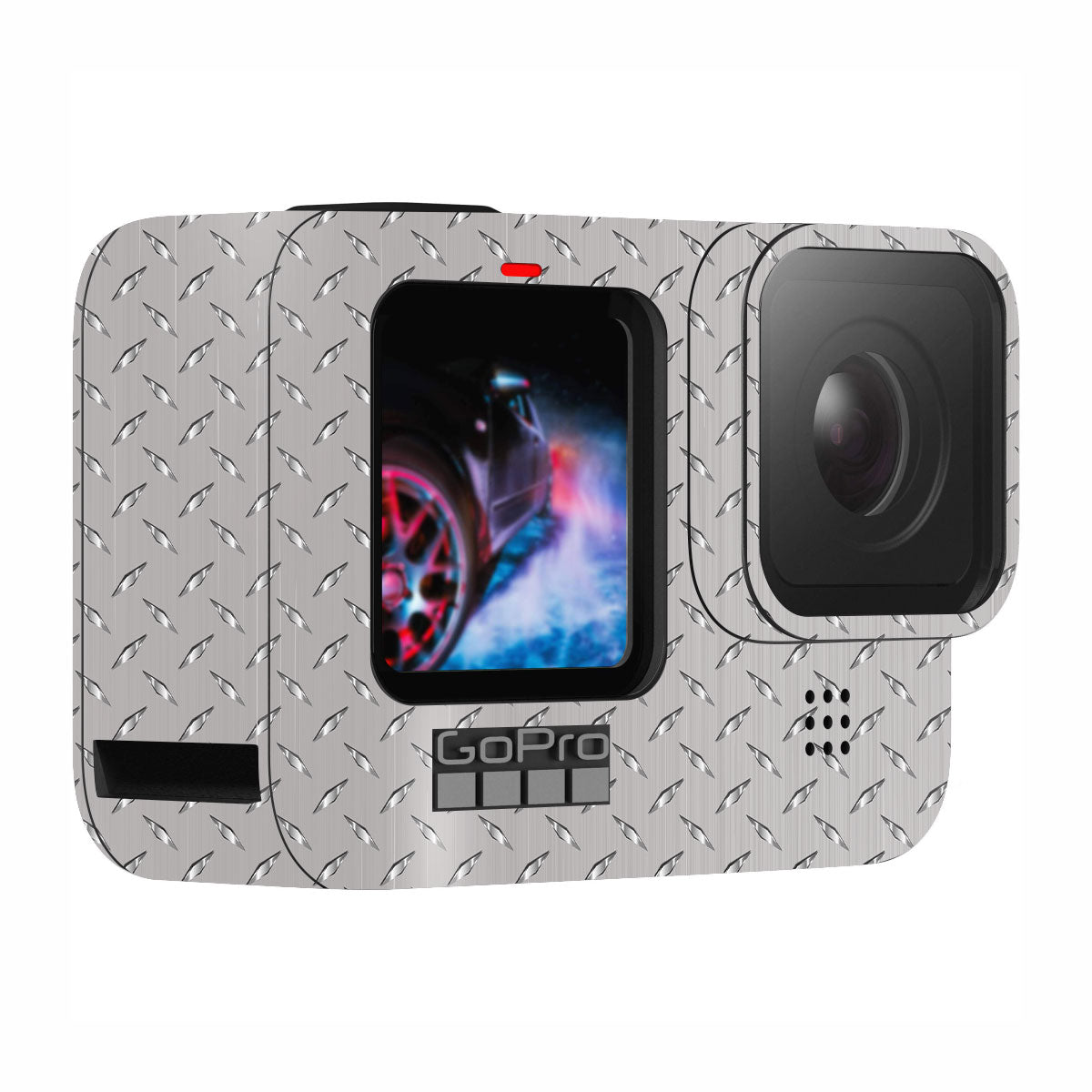 Textured Silver Tread GoPro Hero 9 Camera Skin